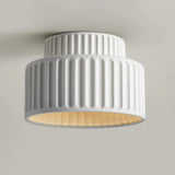 Modern White Wrinkled E27 Ceiling Light