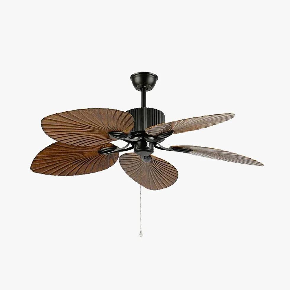 Vintage Five-Leaf Plant Leaf Design Ceiling Fan - Clowas