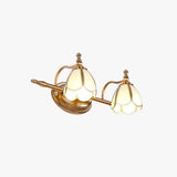 Luxury European Brass Gold Bathroom Wall Light