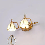 Luxury European Brass Gold Bathroom Wall Light