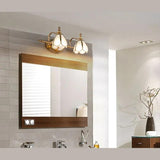 Luxury European Brass Gold Bathroom Wall Light
