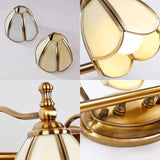 Luxury European Brass Gold Bathroom Wall Light