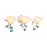 French Floral Bathroom Sconce Light IP44