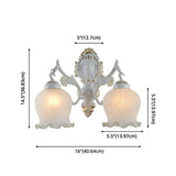 European Floral Wall Lights for Bedside