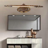 Vintage Brass Art Deco Wall Light for Bathroom