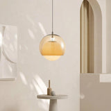 Vintage Glass Orb Pendant Light for Dining Room