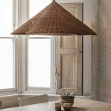 Wabi-Sabi Rattan Dining Table Pendant Light