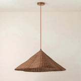 Wabi-Sabi Rattan Dining Table Pendant Light