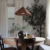 Wabi-Sabi Rattan Dining Table Pendant Light