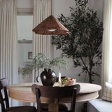 Wabi-Sabi Rattan Dining Table Pendant Light