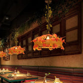 Decorative Floral Theme Vintage Pendant Light - Clowas