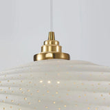Sleek Wave-Shaped White Dining Room Pendant Light - Clowas