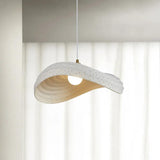Sleek Wave-Shaped White Dining Room Pendant Light - Clowas