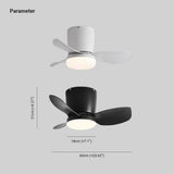 Minimalist Ceiling Fan Small With Light For Bedroom