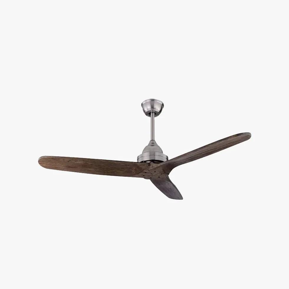 Three-blade wooden vintage dining room fan light - Clowas
