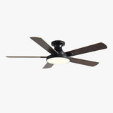 Nordic Silent Wooden Ceiling Fan With Light