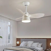 Small Ceiling Fan With Light In Cream Modern Style