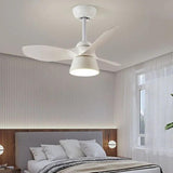 Small Ceiling Fan With Light In Cream Modern Style