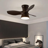 Small Ceiling Fan With Light In Cream Modern Style