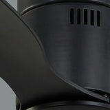 Black Modern Three-Blade Ceiling Fan Light - Clowas