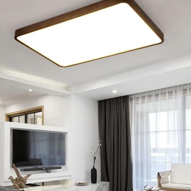 Warm and Elegant Wooden Flush Ceiling Lights - Clowas