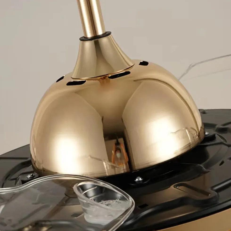 Water Drop Crystal Ceiling Fan with Light - Clowas