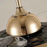 Water Drop Crystal Ceiling Fan with Light - Clowas
