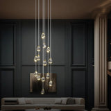 Water Drop Glass Gold Pendant Light - Clowas