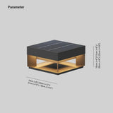 Waterproof Solar Square Outdoor Pillar Lights - Clowas