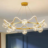 Luxurious Crystal Glass Dome Pendant Light