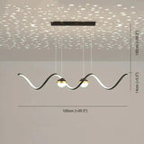 Wavy Spherical Shape Modern Dining Room Pendant Light - Clowas