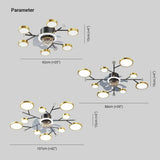 Modern Ceiling Fan With Light For Bedroom