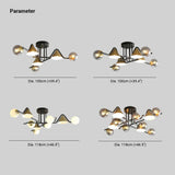 Nordic Glass Hanging Ceiling Lights for Living Room