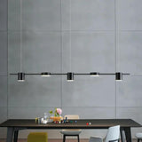 Modern Black Linear Pendant Light For Dining Table
