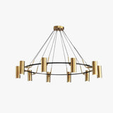 Luxury Round Gold Chandelier Light For Living Room