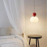 White Acrylic Floral Sphere Pendant Light - Clowas