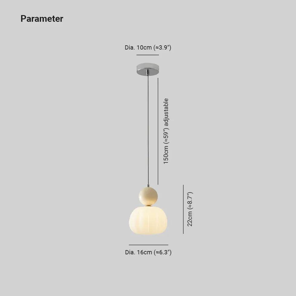 White Acrylic Floral Sphere Pendant Light - Clowas
