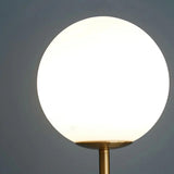 Modern Gold Glass Globe Beat Floor Lamp