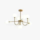 White Asymmetric Modern for Living Room Chandelier - Clowas