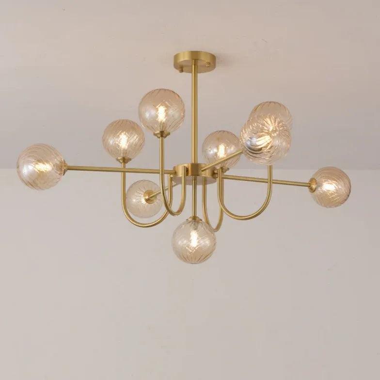 White Asymmetric Modern for Living Room Chandelier - Clowas