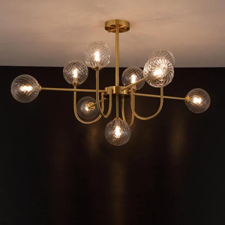White Asymmetric Modern for Living Room Chandelier - Clowas