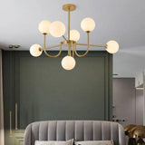 White Asymmetric Modern for Living Room Chandelier - Clowas