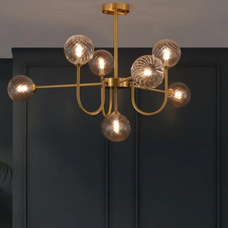 White Asymmetric Modern for Living Room Chandelier - Clowas