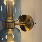 Brass and Glass Up and Down Wall Lighting