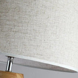 White Cylindrical Wooden Tripod Floor Lamp - Clowas