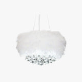 White Feather crystal Bedroom chandelier - Clowas
