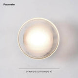 Circular Water Wave Modern LED Wall Lighting