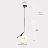Pendant Glass Lighting Modern with Oval Design