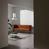 Wabi Sabi Xuan Paper Pendant Light In Living Room