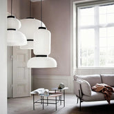 Wabi Sabi Xuan Paper Pendant Light In Living Room